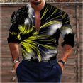 thumbnail image 1 of Camisa hawaiana de manga larga para hombre, ropa de calle, botones, estampado luminoso de árbol de coco en 3D, moda de primavera y otoño, nueva, 1 of 6