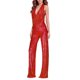 thumbnail image 1 of Gibobby Vestidos de noche Mono para mujer, pantalones rectos brillantes, elegantes, elegantes, mono, ropa de noche para discoteca（Rojo， L), 1 of 5