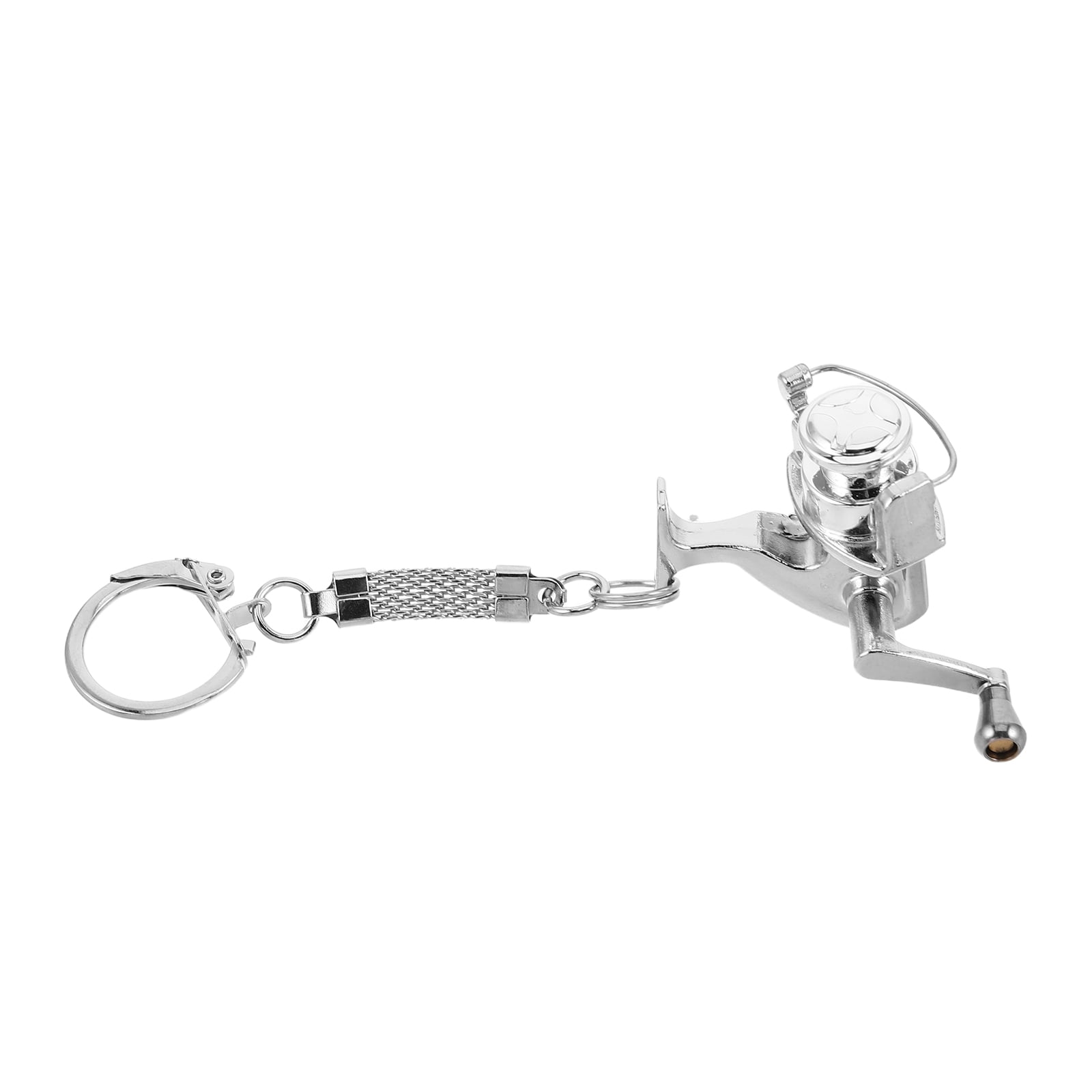 MIPCASE Metal Fishing Keychain with Realistic Spinning Reel Design for Backpack Or Car Keys