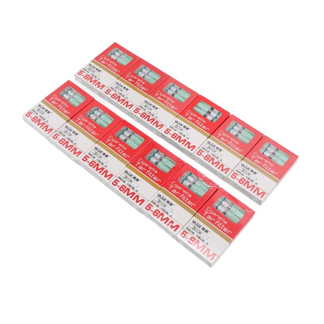 Filtro de cigarrillo portátil, 120 piezas Filtro de cigarrillo desechable Filtro de cigarrillo de corte de alquitrán Filtro de cigarrillo Instalación sin esfuerzo