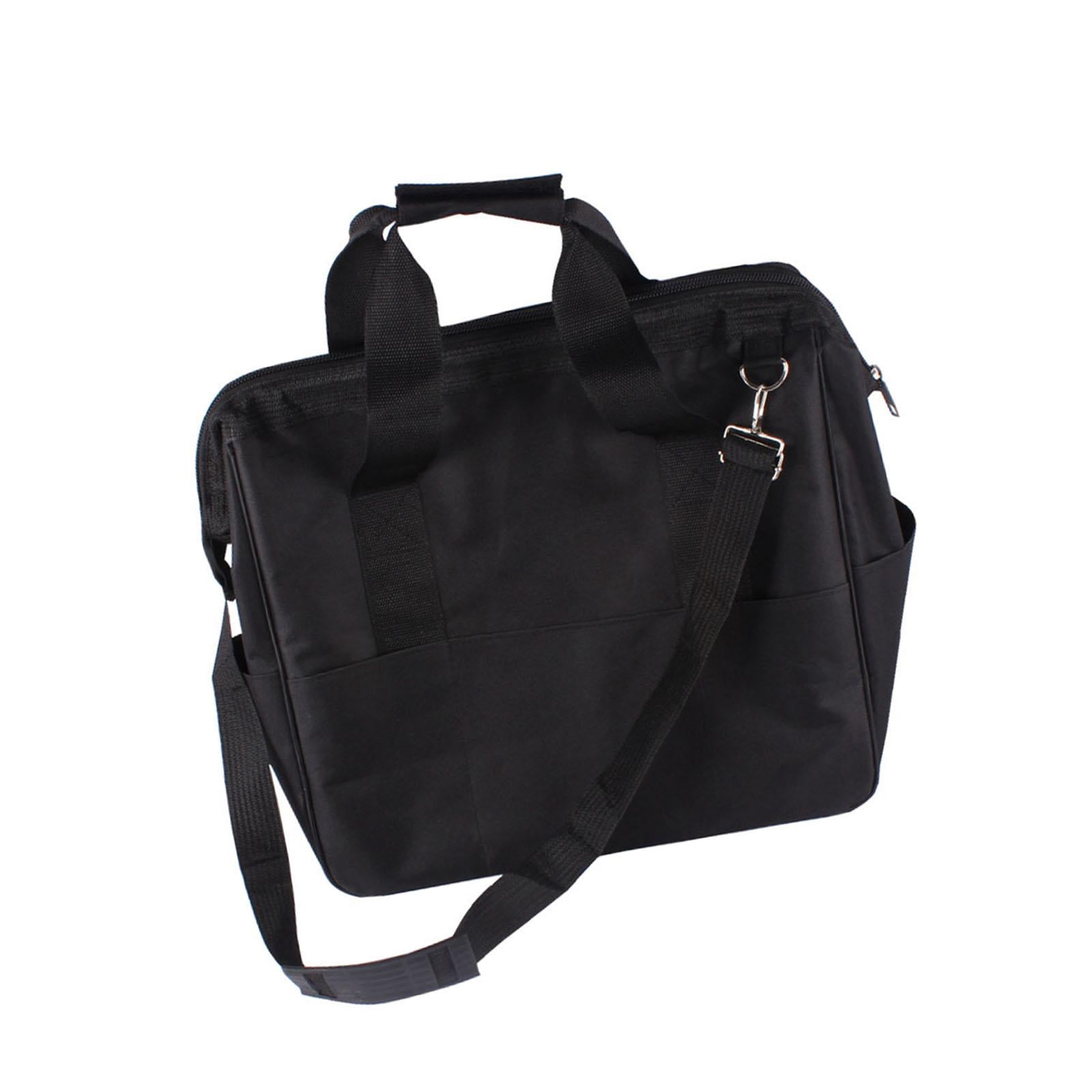koolsoo Outdoor Tool Bag Tool Organizer Tool Carrying Case Zippered Wide Mouth Tool Tote Tool Handbag for Electrician Worker Plumbers