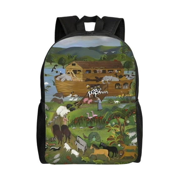 Noah'S Ark Backpack Casual Daypack Large Capacity Travel Work School Back Pack Novelty Book Bag Laptop Bag