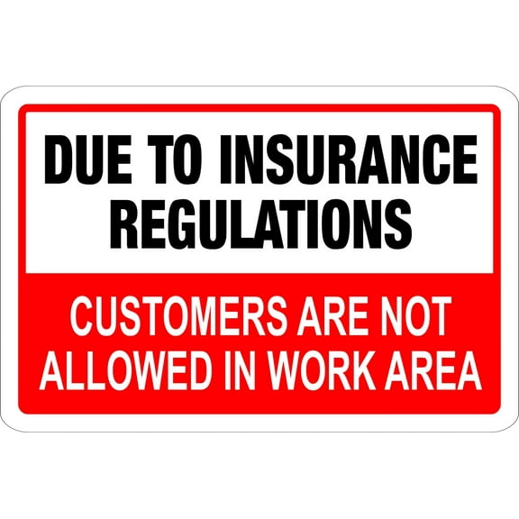 DUE TO INSURANCE REGULATIONS CUSTOMERS ARE NO ALLOWED IN WORK AREA 8"x12" Aluminum