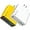 Yellow+White, variant on 8 in 1 Waterproof Ports USB Fast Charger, Travel Phone Charger Plug Outlet,Multiple Fast Charging Station, with 4 Type C and 4 USB Ports for Home Office Travel (Black)