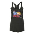 thumbnail image 2 of Wild Bobby, Colorful Neon Flag, Streetwear, Women Tri-Blend Racerback Tank Top, Vintage Black, X-Large, 2 of 3