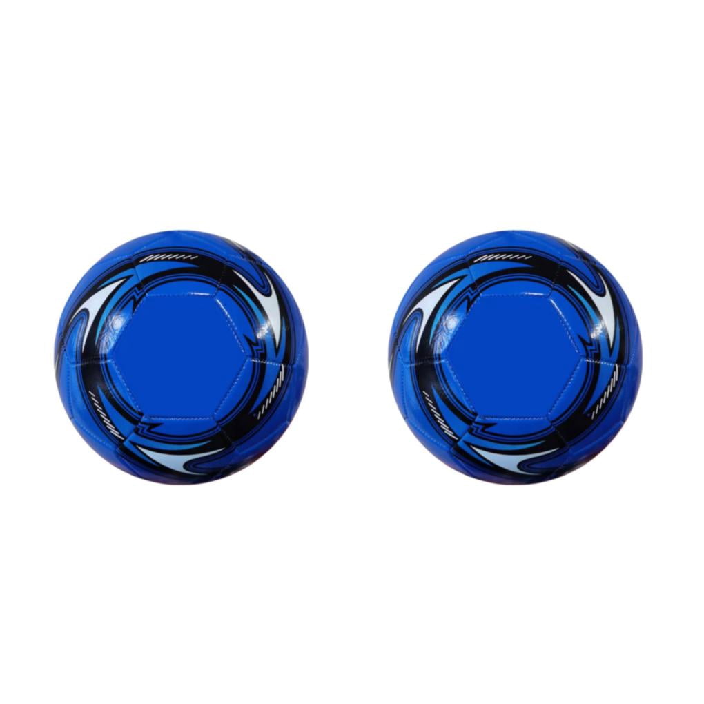 Guardoinrt Unleash Soccer Potential PU Leather Soccer Ball Teamwork Training Soccer Ball Blue 2Set