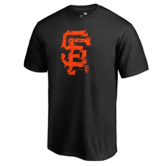 Men's Black San Francisco Giants Splatter Logo T-Shirt