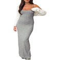 thumbnail image 4 of CNKOO Robe à Bretelles Spaghetti pour Femmes Été Couleur Unie Sans Manches Longue Robe de Soirée pour Cocktail Boîte de Nuit Plage, 4 of 7