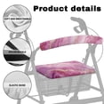 thumbnail image 5 of Jiueut Marble Print Medical Products Rollator Walker Seat & Back Cover for Seniors 2 Piece Removable Drive Rollator Walker Seat Cushions Soft Seat Cushion for a Rollator Walker, 5 of 7
