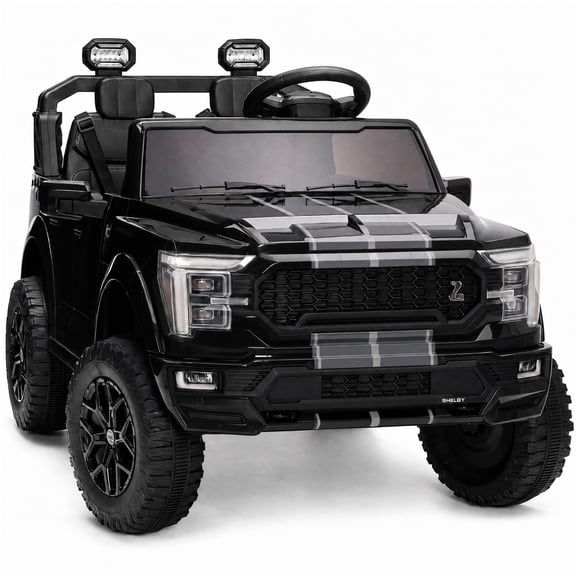 Best Choice Products 24V 2-Seater Ride On Car for Kids, Licensed Ford F-150 Shelby Electric Car w/ Parent Remote - Black