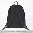 thumbnail image 3 of Mochila clásica para mujeres y hombres, mochila ligera para ordenador portátil, mochila de viaje con correas acolchadas ajustables, color negro, 3 of 5