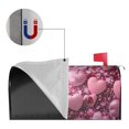 thumbnail image 2 of Yiaed Pink Glitter Heart Candy Print Mailbox Covers, Magnetic Mailbox Cover, Mail Box Covers for Garden Outdoor Decor Box Covers-25.5x21 in, 2 of 8