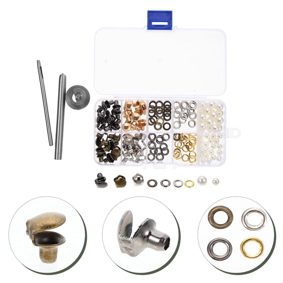 WRITWAA U-Shaped Boot Hooks Kit with Metal Buckles, Replacement Buckle Set for Hiking, Outdoor Boots and Footwear Repair