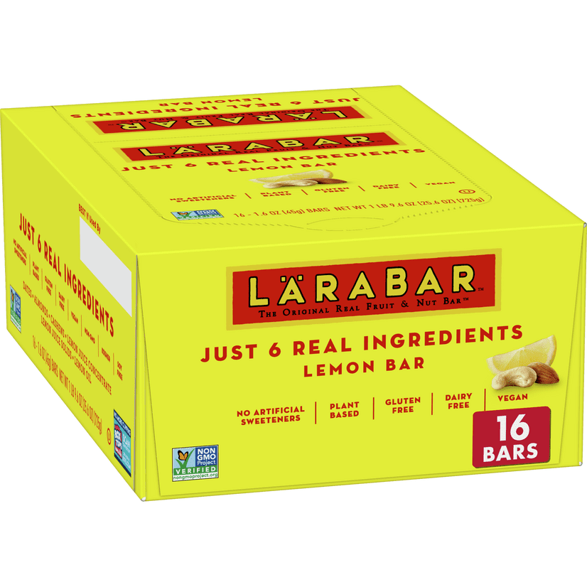 Larabar Lemon Bar, Gluten Free Vegan Fruit & Nut Bars, 16 Ct Walmart