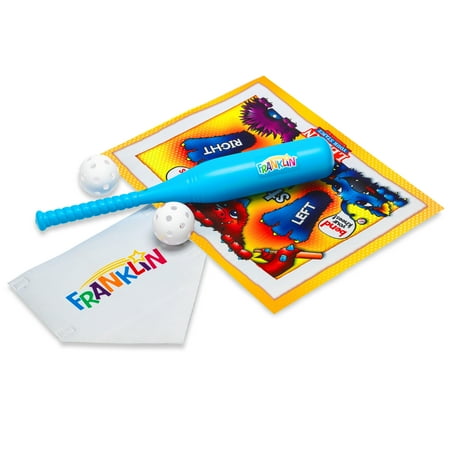 UPC: 0025725545971 | Franklin Learn Your Stance Baseball Set- Perfect for Toddlers and Kids – Includes Bat and Balls – Improve Batting Skills – Outdoor Sports Baseball