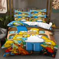 Simpsons series crossborder threepiece set, Amazon duvet set, foreign