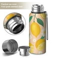 thumbnail image 2 of 20 Oz Lemon Coffee Tumbler Double Wall Insulated Stainless Steel Water Bottle | Metal Reusable Thermoses Flask with Cup Cap | Leak & Sweat Proof with Anti-Dust Lid, 2 of 7
