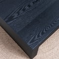 thumbnail image 2 of Hassch 47.6" Coffee Table in Ribbed Textured Design, Modern Rectangular Living Room Accent Table, Black, 2 of 7