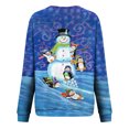thumbnail image 5 of Qiopertar Mode Femmes Imprimé Col Rond Pull Tops Manches Longues Blouse Confortable Chandail en Molleton Offres de la Semaine Liquidation Moins de 5$ jusqu'à 90 % de Réduction, 5 of 5