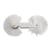 Uxcell R1 to 7 Radius Gauge Alloy Steel Radius Fillet Gauge Portable Measuring Tool