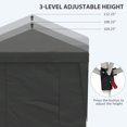 Outsunny 10' X 19.5' Pop Up Canopy Tent With Sidewalls, Height
