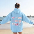 thumbnail image 6 of Cute Bow Y2K Graphic Hoodies for Women Hooded Sweatshirt with Pockets Streetwear Pullover Tops, 6 of 8