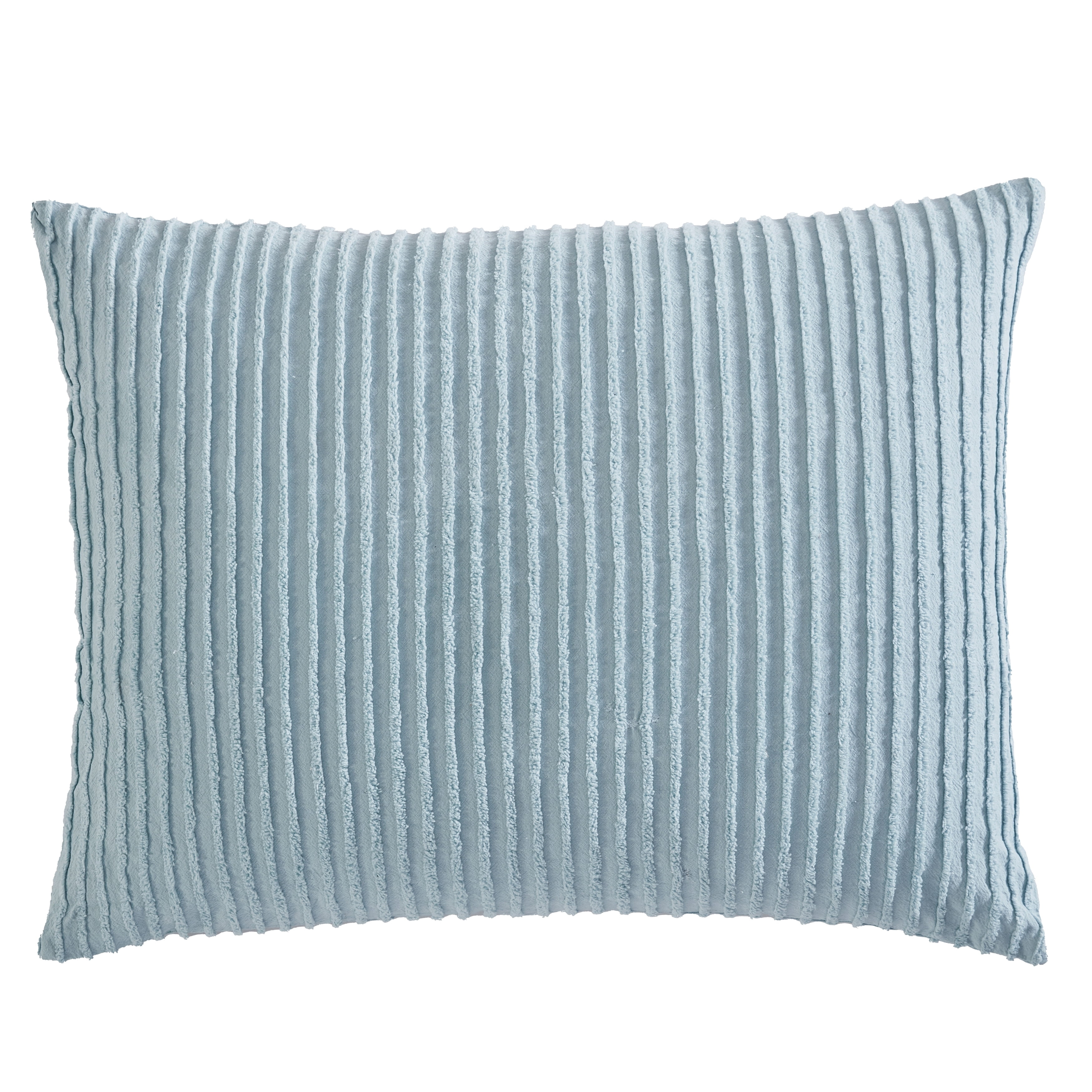 Beatrice Home Fashons Channel Chenille Standard Sham Ivory