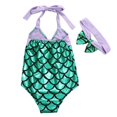 thumbnail image 2 of Maillot de Bain d'Été pour Tout-Petites Filles Enfants Mermaid Plage Bikini Monokini, 2 of 6