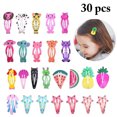 thumbnail image 1 of 30 Pcs Pince à Cheveux Forme d'Animal Mignon Barrette à Pression pour Enfants, 1 of 9
