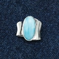 thumbnail image 5 of Ross-Simons Larimar Wrap Ring in Sterling Silver, Women's, Adult, 5 of 7