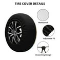 thumbnail image 2 of Rateoe Playful Hedgehog Forest Pond Pattern Tire Cover Wheel Protectors Weatherproof Wheel Covers Universal Fit for Trailer Rv SUV Truck Camper Travel Trailers Accessories-14 inch, 2 of 6