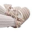 thumbnail image 4 of hirigin Baby Girls Bow Flat Shoes Soft Sole Houndstooth Print Non-slip Newborn Infant Toddler Wedding Dress Walking Shoes, 4 of 4