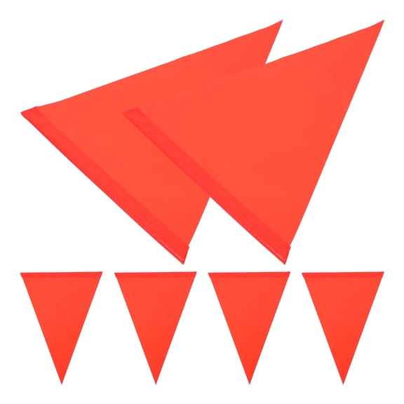 6Pcs Bike Safety Flag Reflective Bicycle Safety Flag High Visibility Warning Flag for Bike