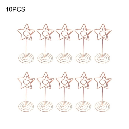 

10pcs Wedding Party Centerpieces Table Number Holder Place Card For Menu Memo