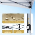 thumbnail image 5 of CHITOOMA 10 x 10ft Pop up Canopy Tent, Instant Outdoor Shelter Easy Portable Straight Leg Canopy Tent, Khaki, 5 of 12