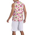thumbnail image 2 of Naloa Strawberry And Cheery Basketball Jersey Reversible Men's Mesh Athletic Sports Shirts Training Practice S-4XLLarge, 2 of 6