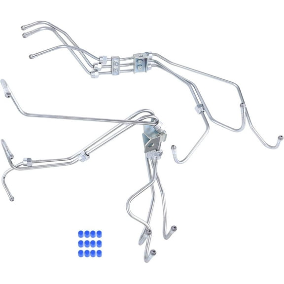 Aniceparthy Car Accessory-Fuel Injector Supply Line Fuel Pipe, Intermediate Fuel Feed Pipe fit for the 1989-1998 Cummins Engine 12V 5.9L, Fuel Feed Pipe replaces part 908149 908150 3960783 3960784