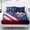 American Eagle, variant on Whosucclay Flash American Flag 3 Piece Fitted Sheets, High Stretch Bed Set for Home Decor, 1 Fitted Sheet and 2 Pillowcases, No Flat Sheet Machine Washable Full Wrap, Twin Size