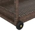 thumbnail image 3 of vidaXL Bar Cart Brown 100x45x83 cm Poly Rattan, 3 of 4