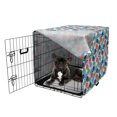 thumbnail image 5 of Fish Dog Crate Cover, Simple Colorful Cartoonish Piranha Pattern, Easy to Use Pet Kennel Cover Small Dogs Puppies Kittens, 7 Sizes, Multicolor, by Ambesonne, 5 of 6