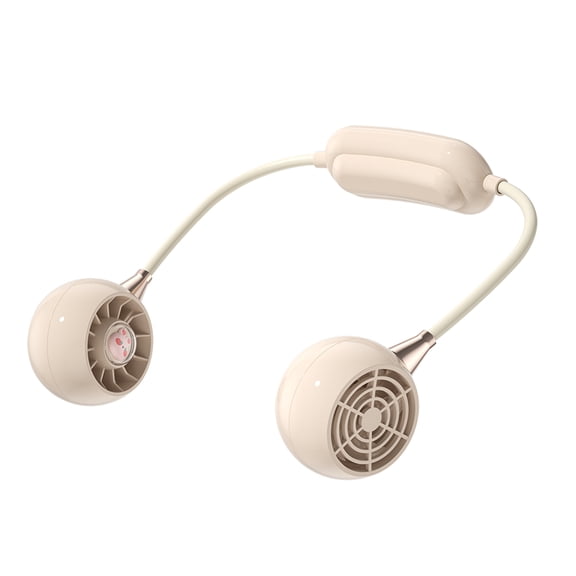 HUOEPU Portable Neck Fan Rechargeable, Personal Wearable Fan for Neck with 3 Speed Quiet Airflow, 360° Adjustable for Outdoor, Travel, Office,Pink