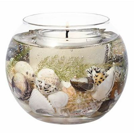 COASTAL BREEZE Stoneglow Botanics Natural Wax Fishbowl Refillable Scented Jar