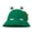 Dinosaur green, variant on Funny Antennas Fisherman Hat for Female Outdoor Spring Sun Hat Cartoon Bucket Hat Party Headwear Breathable Camping Hat
