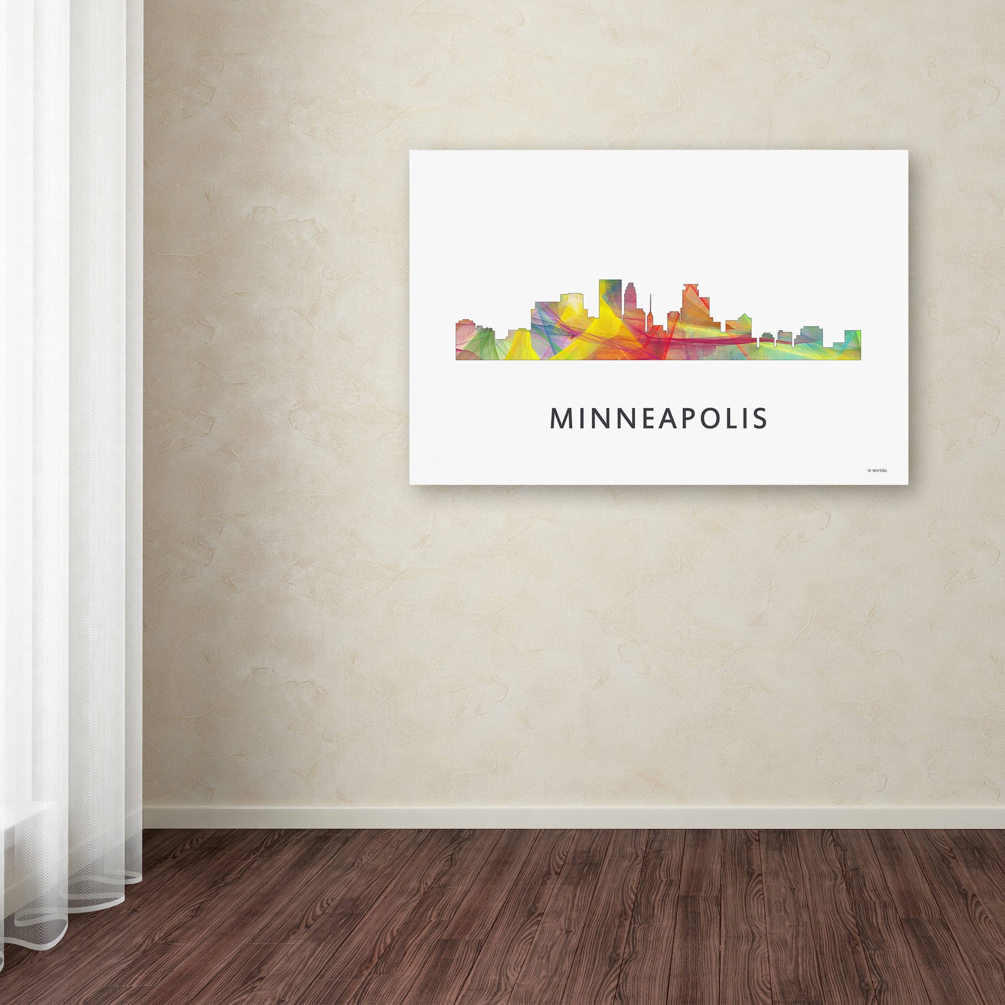 Trademark Fine Art 'Minneapolis Minnesota WB-1' Canvas Art by Marlene Watson
