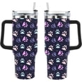 thumbnail image 2 of Funny Cute Dog Paws 40oz Tumbler With Handle Gifts For Family Skinny Wine Tumbler With Lid For Beach, 2 of 6
