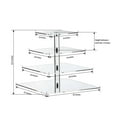 thumbnail image 2 of Efavormart 12" Heavy Duty Acrylic Square 4-Tier Cake Stand, Dessert Display Cupcake Holder, 2 of 10