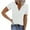 White, variant on fatyb Womens V Neck Ribbed T Shirts Casual Short Sleeve Slim Tee Tops Solid Color Summer Tshirts S-5XL
