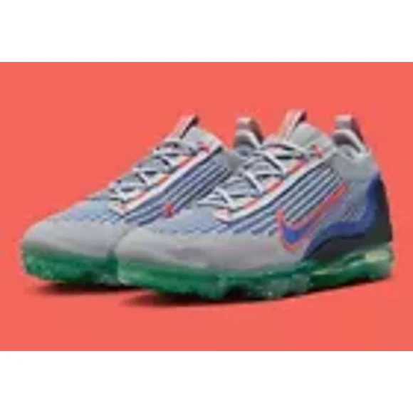 Nike Air Vapormax 2021 FK Men Shoes Wolf Grey Blue Sz 9.5/10 DQ3974 001