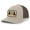 Khaki/Brown, variant on Canine Collection Three Labs Labrador Retriever Mens Embroidered Mesh Back Trucker Hat, Khaki/Brown