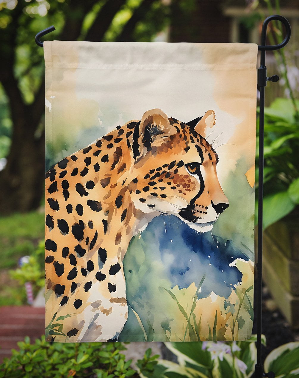 Cheetah Garden Flag 11.25 in x 15.5 in